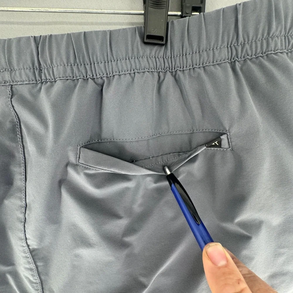 Banana Republic Mens XXL Grey Polyester Elastic Waist Jogger Pants Athleisure